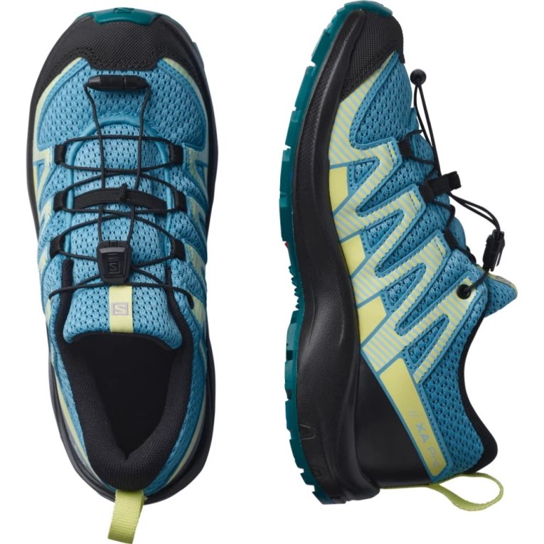 Salomon Xa Pro V8 Kids' Hiking Shoes Turquoise | CA 6F15